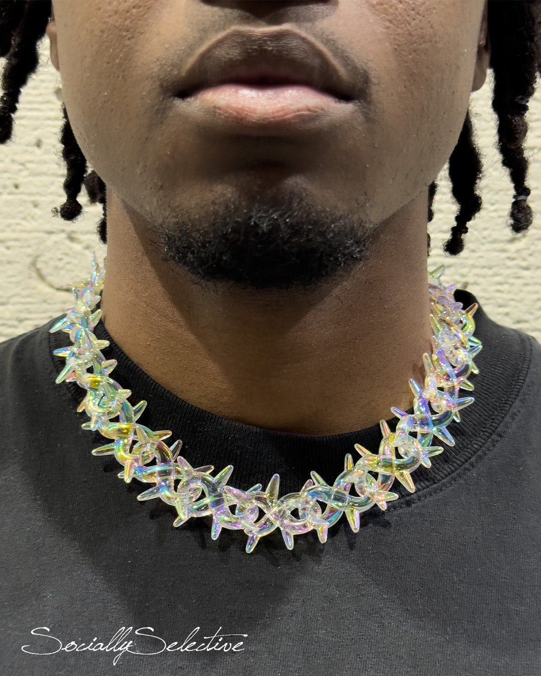AB Clear Acrylic Thorn Chain