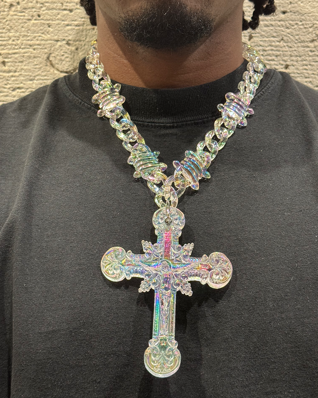 Big Jesus Pendant Necklace