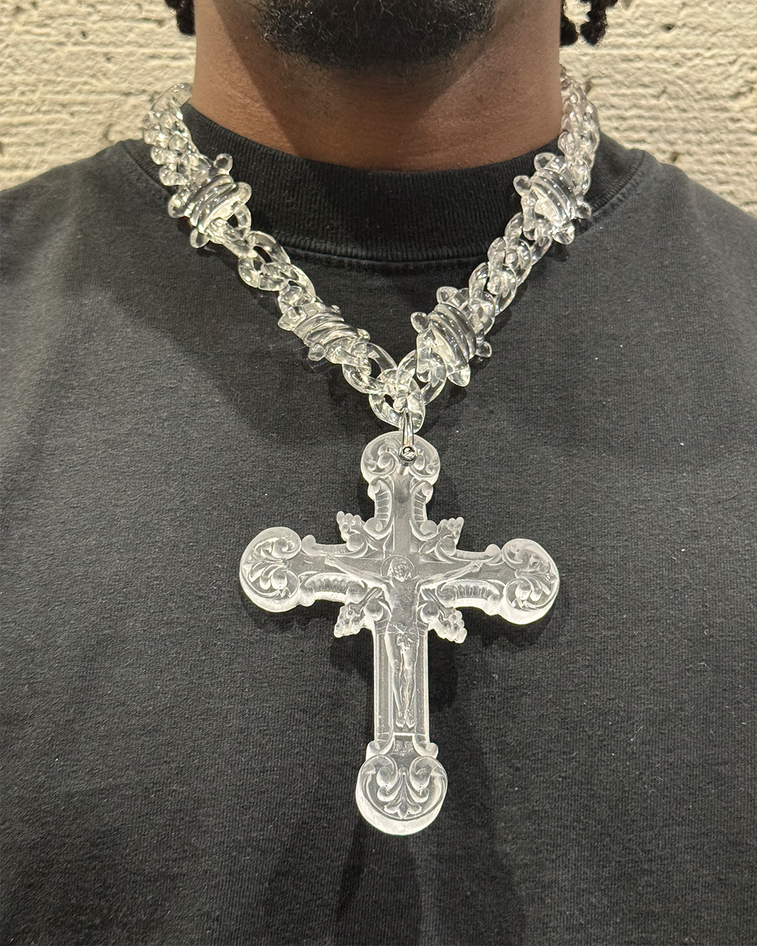 Big Jesus Pendant Necklace