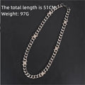 Unique Cuban Link Chain Thorns Choker Necklace Punk Gothic Heavy Thick Barbed Wire Stainless Steel Unisex 50CM