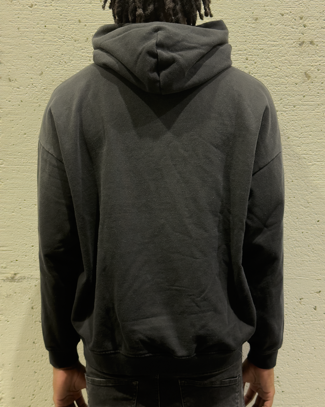 Distressed Black Hoodie